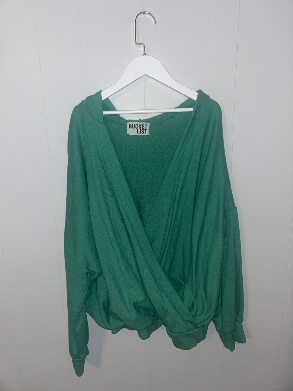 BUCKETLIST Green Wrap Hoodie